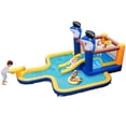thumbnail image 3 of Yardi Yard 7-In-1 Water Slide Park with Splash Pool and Water Cannon without Blower, Bounce House with Inflatable Bouncer, Safe Entrance Opening, 3 of 11
