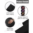 thumbnail image 6 of Legging Organizer for Closet, Hanging Closet Storage Organizer System, Clothes Closets Holder with 20 Roll Independent Compartments for Yoga T-Shirts Bras Socks Pants Tank Top Towel (Black), 6 of 10