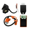 thumbnail image 4 of Ignition Coil, Rectifier Voltage Regulator 6Pin CDI Module  for 4 Stroke 50cc 70cc 90cc 110cc 125cc ATV, 4 of 8