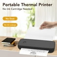 thumbnail image 3 of Machine d'Impression Sans Encre, Imprimante Portable A4 Interface USB Comm Noir Blanc pour Largeur 57-216mm pour Bureau École, 3 of 7
