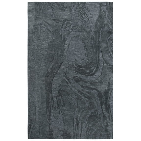 Rizzy Rugs Fifth Avenue Area Rug FA180B Dk.Grey Waves Swirls 18" x 18" Rectangle