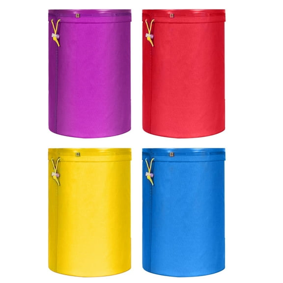 4Pcs 1 Gallon Mesh Filter Bags, Nylon All-Mesh Storage Bags , for 1 Gallon Bucket, Reusable Strainer Bags for Hydroponic, Gardening