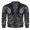 Black, variant on Men's Metallic Jacket 78S Disco Dance Party Costume Shiny Varsity Zipper Baseball Bomber Jacket
