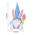 thumbnail image 3 of Muñeca de peluche sin rostro para decoración de Pascua, conejito de lana, 28 x 11 cm, 3 of 3