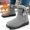 Gray, variant on Women Winter Snow Boots, No Slip Windproof Thermal Outdoor Mid-Calf Boots Gray Size 5.5