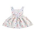 thumbnail image 2 of Bébé Fille Polka Dot Robe Arc-en-Ciel Sans Manches Bretelles Tenues de Soleil, 2 of 6