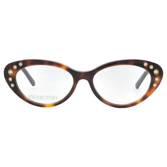 Swarovski 60s Cat-Eye Eyeglasses SK5429 052 Dark Havana 53mm