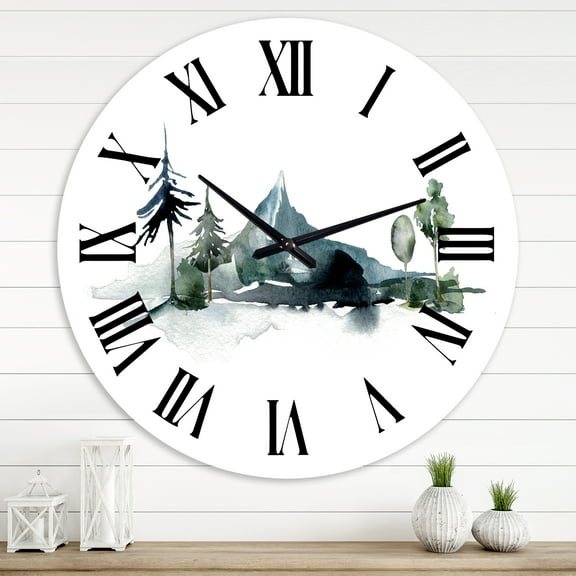 Designart 1 in Quartz Modern/Contemporary Wall Clock