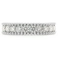 thumbnail image 2 of 1 1/2 ct. t.w Round Cut Lab Created Moissanite Diamond Beaded Eternity Wedding Band Ring For Women In 10K Solid White Gold (G-H Color, VVS1 Clarity, 1.50 Cttw)-10, 2 of 7