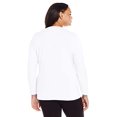 thumbnail image 2 of Just My Size Tee-Shirt à Manches Longues Col en V pour Femmes, 1X, Blanc, 2 of 2