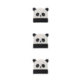 thumbnail image 3 of Qarigey Lady Teens Cute Panda Fashion Windproof Knitting Hats Winter Headwear Autumn Black White Cartoon 56-58cm for Travel Type1 NO1, 3 of 6