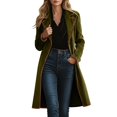thumbnail image 2 of Women's Long Sleeves 2026 Fashion Velvet Jacket Open Front Button Cardigan Coat Outerwear, 2 of 8