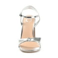 thumbnail image 6 of Journee Womens Dianne Open Square Toe Stacked Heel Sandals, 6 of 8