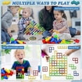 thumbnail image 4 of 64pcs Tetra Tower Balance Stacking Blocks Game, Board Game for 2 Players + Family Game [DB], 4 of 5