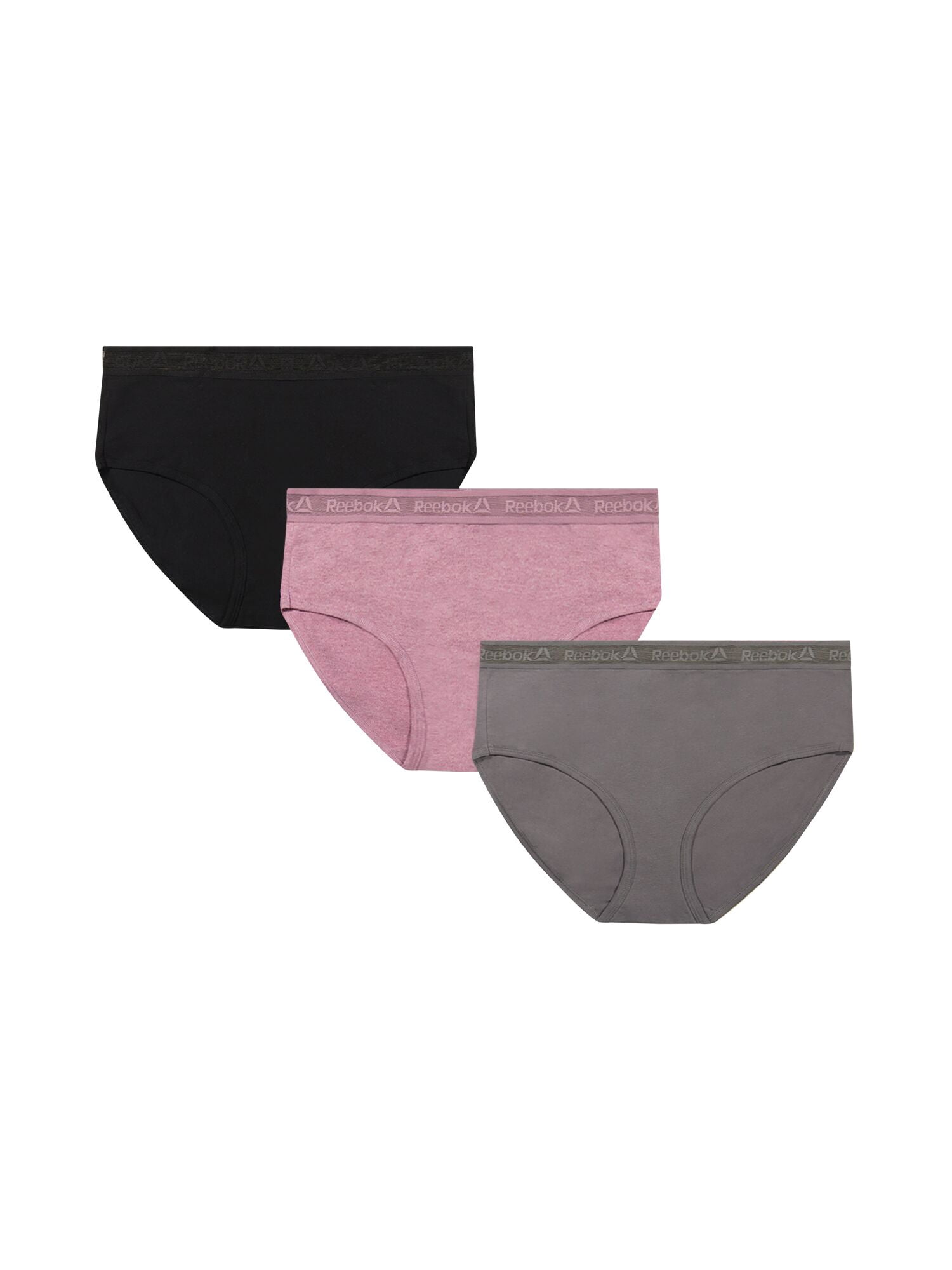 Reebok Women’s Performance Cotton Brief Underwear, 3-Pack, Size S - 2XL