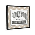 thumbnail image 4 of Stupell Industries Pumpkin Patch Country Sign Autumnal Beige Plaid Graphic Art Luster Gray Floating Framed Canvas Print Wall Art, Design by Lettered and Lined, 4 of 5