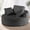 Gray, variant on Sonovafurn 55" Oversized Round Chaise Lounge Chair Indoor, Corduroy Upholstered Cloud Sofa Couch for Living Room Bedroom Apartment, No Assembly, Beige