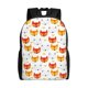 thumbnail image 1 of Fotbe Cute Fox with Heart Mochila de Viaje para Laptop, Mochila Ejecutiva Delgada y Resistente 15.6", 1 of 8
