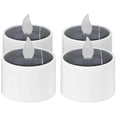 thumbnail image 2 of Luces de velas LED con energía solar, lámparas de velas sin llama parpadeantes, impermeables, luces de té electrónicas, velas para Navidad, bodas, cumpleaños, decoración, 4 piezas Adepaton LKX-1010, 2 of 8