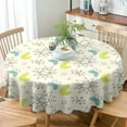 thumbnail image 3 of Mid Century Modern Tablecloth, 1950s Vintage Style Atomic Science Background Vintage Atomic Stars Pattern Table Cloth for Home Kitchen Dining Room Holiday Picnic Party, Round(60x60in), 3 of 6