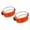 Orange, variant on Reflective Wide Cycling Leg Band Adjustable For Night Comfortable Nonslip