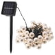 thumbnail image 2 of Cadena Lámparas Con Energía Solar Cadenas Bola De Plata Hueca Decoración Bombilla Iluminación Led Decoración Con 2 Modos De Iluminación Para Patio Jardín Bar Pasarela Fiesta En El Patio 16.4Ft 30Led Advancent HA027237-01, 2 of 6