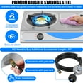 thumbnail image 5 of Propane Gas Stove,2 Burner Propane Burner, with Removable Leg,Auto Ignition Camping Stove,Portable Gas Stove for RV, Apartment, Outdoor, 5 of 7