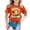 Orange, variant on Toddler Girls' Short Sleeve Crew Neck Tee T-Shirt Easter Print Casual Tee Top Size 2-3T , Blue