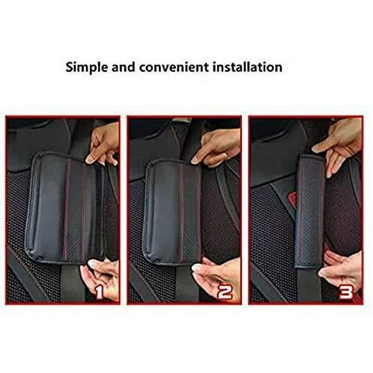 MIRKOO Car Seat Belt Cover Pad, 4-Pack Soft Car Safety Seat Belt