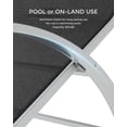 thumbnail image 4 of GloryStar Ensemble de 3 Chaises de Piscine Inclinables d'Extérieur, Chaises Longues en Osier avec Dossiers Réglables, Coussins Imperméables, Tables d'Appoint et Porte-Gobelets, 4 of 7