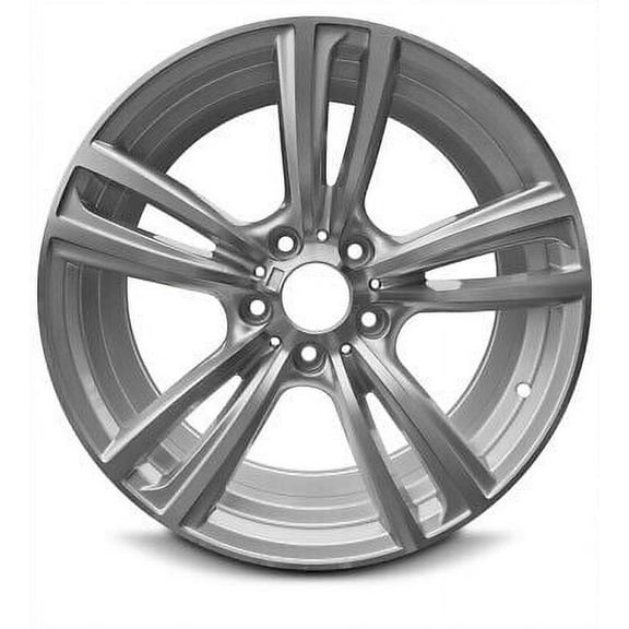 Wheel Rim for 2012-2018 BMW 320i 328i 18 in Silver Machined Face Aluminum Rim Direct Fit