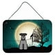 thumbnail image 1 of Caroline's Treasures Halloween Scary Miniatura Schanuzer Negro Plata Impresiones para colgar en la pared o en la puerta BB2242DS812, 8 x 12 Caroline's Treasures BB2242DS812, 1 of 1