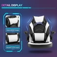 thumbnail image 3 of Rimiking High-Back Gaming & Office Chair, Ergonomic Executive Swivel Design with Headrest and Lumbar Support for PC Racing, 3 of 7