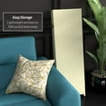 thumbnail image 3 of Red Lantern 4 ft. Short Woven Fiber Folding Screen - Cream - 4 Panel, 3 of 6