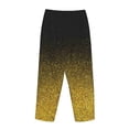 thumbnail image 5 of Fotbe Gold Glitter Gradient Women's Pajama Pants,Sleepwear Pants,Pj Bottoms Drawstring And Pockets-Large, 5 of 9