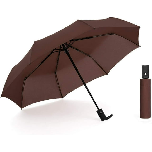 Windproof Travel Umbrella with Teflon Coating (red)
