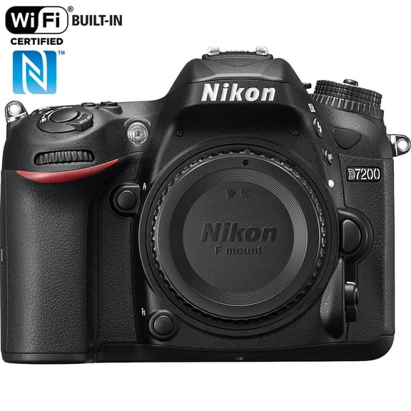 Nikon D7200 DX-format DSLR Body (Black)
