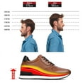 thumbnail image 2 of CMR CHAMARIPA Casual Elevator Shoes For Men - Luxury Brown Cowhide Leather Shoe That Make You Taller 3.15 Inches / 8 CM, 2 of 9