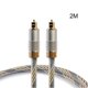 thumbnail image 1 of Cable de fibra óptica de audio SPDIF, cable de audio macho a macho para cine en casa, TV, 2 m, 1 of 5