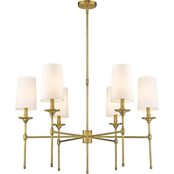 6 Light Chandelier in Transitional Style-25.5 inches Tall and 38 inches Wide Bailey Street Home 372-Bel-4619969