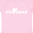 thumbnail image 4 of Inktastic Cleveland Heart Solid White Boys or Girls Baby Bodysuit, 4 of 5