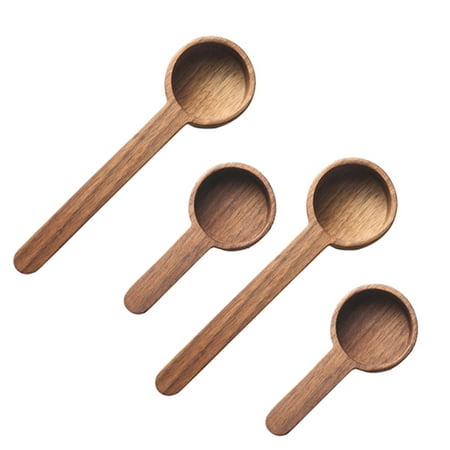 

Wooden Measuring Spoon Set Kitchen Measuring Spoons Tea Coffee Scoop Sugar Spice Measure Spoon Measuring Tools 4 Pcs