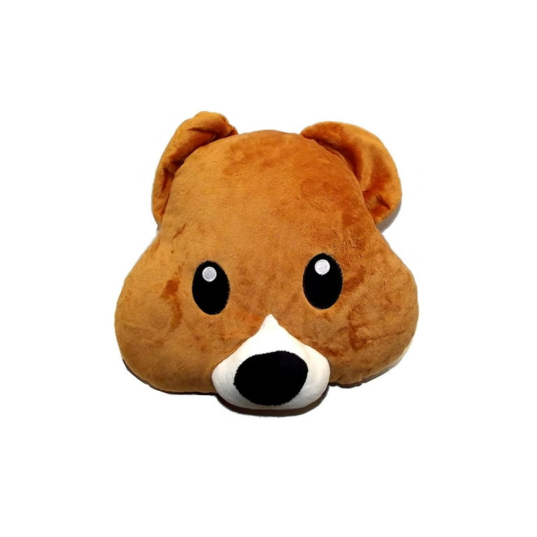 Bear emoji pillow hotsell