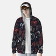 thumbnail image 3 of Pofeuu Thanksgiving Print Sun Protection Outdoor Lightweight Full Zip UV Cooling Hoodie Long Sleeve Summer Clothing for Outdoor Hiking-Small, 3 of 5
