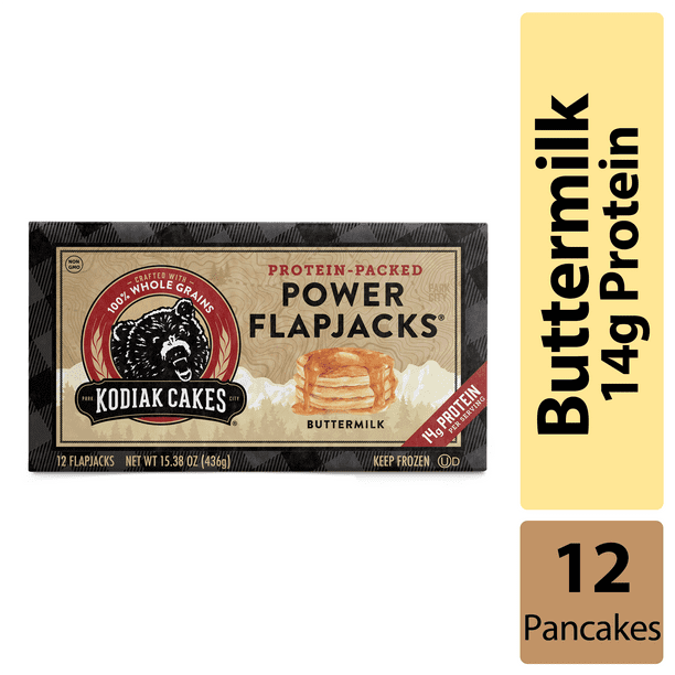 Kodiak Cakes ProteinPacked Buttermilk Pancakes, 15.38oz, 12 CT Box