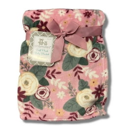 Child of Mine Baby Blanket Set Pink 2 piece Walmart