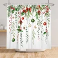 thumbnail image 4 of Tchckioa 72x84 Inch Shower Curtain for Bathroom,Merry Christmas Waterproof Hooks Bath Curtain Decor, 4 of 6