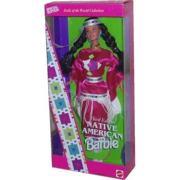 Native American Barbie Dolls of The World Third Edition 1994 Mattel 12699