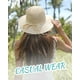 thumbnail image 4 of Gorro de sol FURTALK para mujer, verano, paja, playa, ala ancha, beige, 4 of 6