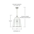 thumbnail image 4 of Capital Lighting 347011 Madison 14" Wide Pendant - Nickel, 4 of 7